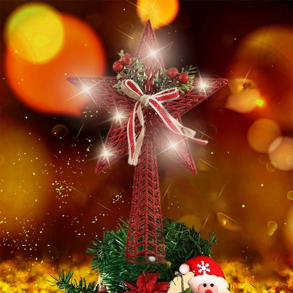tumgatte Christmas Hollow Star Tree topper Christmas Decoration Holiday Tree top Shatterproof Hollow Star Decoration Holiday Christmas Tree Decoration Up to 65% off