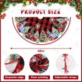 thumbnail image 4 of Christmas Tree Skirt 48 Inches Red Xmas Soft Cover Mat Decor Retro Xmas Tree Skirt for New Year Holiday Ornaments Indoor Outdoor Decorations (Buffalo Plaid), 4 of 6