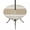 Beige, Off-White, Tan, variant on Round Outdoor Tablecloth with Umbrella Hole and Zipper, Farmhouse Blue Striped Tablecloth with Elastic Waterproof, Modern Minimalist Stripes Patio Table Covers for 31" - 35" Picnic Pool Tables