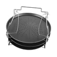 thumbnail image 2 of GUOOL 3 Tier Pizza Pans Easy to Clean Multipurpose Pizza Baking Tray Cafe Baking Tools, 2 of 9