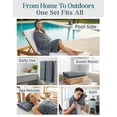 thumbnail image 4 of Casa Platino Bath Sheet 2 Pack - Quick Dry Oversized Bath Towels, Soft & Absorbent Perfect for Family Use and Comfort - Cool Grey, 4 of 7