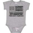 thumbnail image 3 of Inktastic Parkinson's Awareness Gray Ribbons and Flag Boys or Girls Baby Bodysuit, 3 of 5