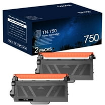 TN750 High Yield Toner Cartridge Compatible for Brother TN750 TN-750 HL-5450DN HL-5470DW HL-6180DW MFC-8710DW MFC-8910DW Printer Ink Black 2-Pack