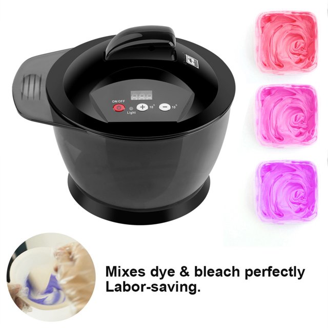 Mezclador Eléctrico De Crema Para El Cabello, Pantalla LCD Recargable Por USB, Tiempo