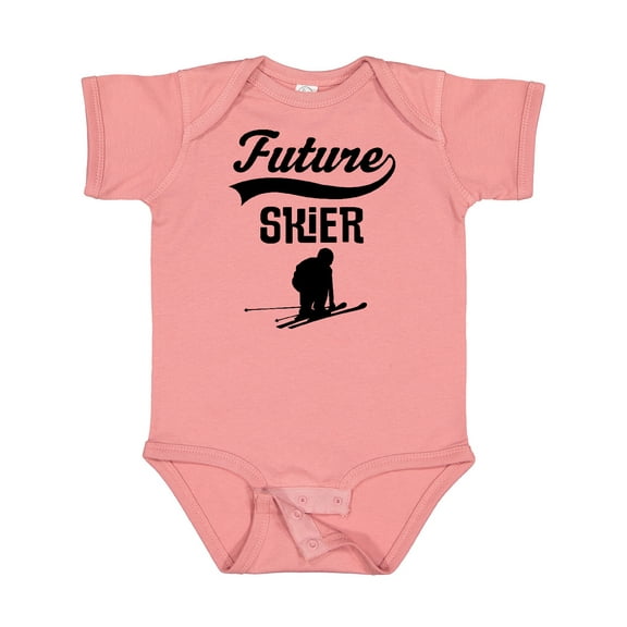 Inktastic Skiing Future Skier Boys or Girls Baby Bodysuit