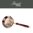 thumbnail image 3 of Pure Handmade Copper Saucepan – Small Hammered Tin Lined Sauce Pan with Floral Wooden Handle, 3 of 5