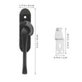 thumbnail image 4 of Miangastore 2pcs Sliding Window Lock Buckle Zinc Alloy Durable Sash Lock for Easy Locking Extra Security for Double Hung Window Home Security Window Guards, 4 of 7