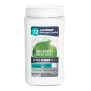 Seventh Generation Ultra Power Plus Laundry Detergent Packs Fresh Citrus 72 count