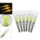 thumbnail image 3 of 6 uds., Flecha , cola de culatín, ajuste de tiro de para eje de flecha de 5,3 mm, , LED, cola de culatín de flecha brillant Amarillo Baoblaze Culatín con luz de flecha, 3 of 8