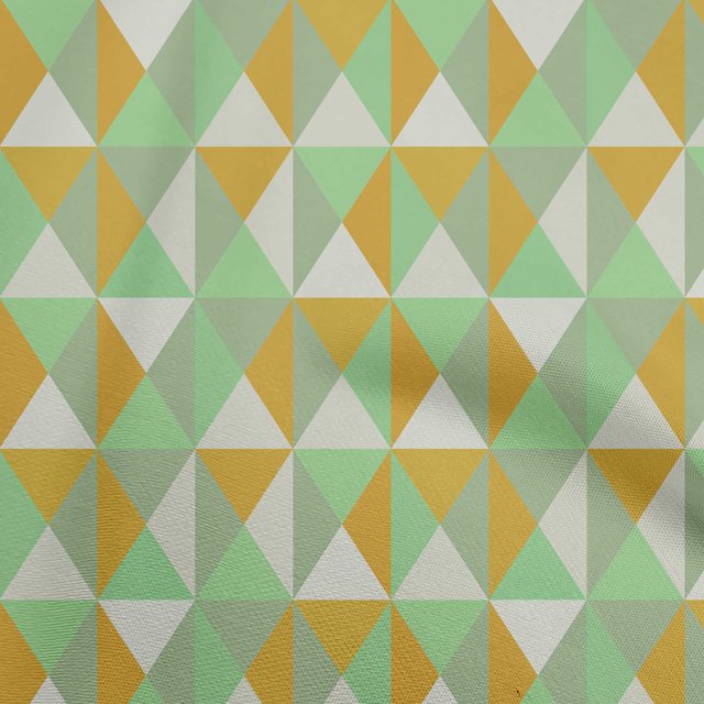 oneOone Cotton Flex Light Green Fabric Geometric Craft Projects Decor Fabric Printed By The Yard 40 Inch Wide