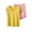 Yellow, variant on ShomPort Womens Matching Sleep Set Loungwear Short Sleeve Tops and Wide Leg Shorts Summer Pjs Sets