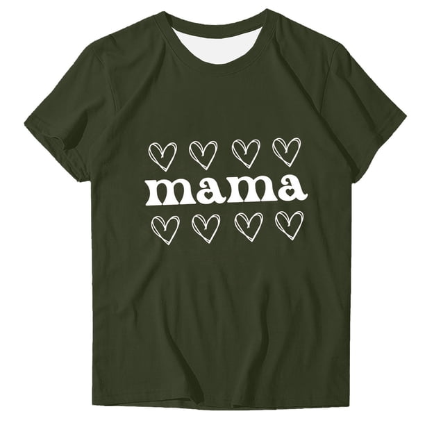 Tops Cortos para Mujeres Retro Impreso Cuello Redondo Manga Corta, Camiseta Casual para Uso Diario Y de Fiesta