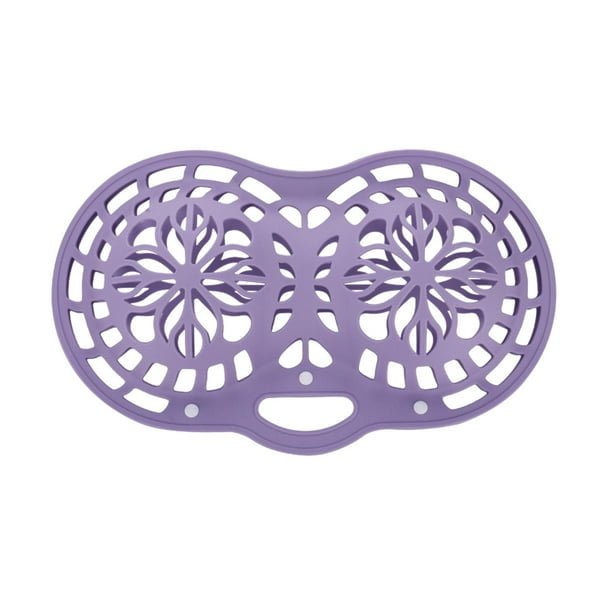 Bolsa de lavado de sujetadores de silicona para lavadora y secadora. Lencería de silicona para mujer. violeta claro