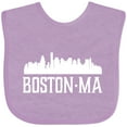 thumbnail image 3 of Inktastic Boston Massachussetts Skyline Boys or Girls Baby Bib, 3 of 4
