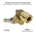 thumbnail image 4 of Pressure Washer Extension Wand Set, 10 ft Replacement Lance with 5 Nozzle Tips, 4000 PS, Pivoting Coupler, 4 of 9