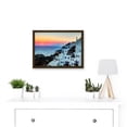thumbnail image 2 of Photo Scenic Sunset Oia Santorini Greece Buildings Artwork Framed Wall Art Print A4, 2 of 4