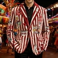 thumbnail image 4 of Abrigo Largo para Hombre, Chaqueta de Vestido Ceremonial de Impresión de Corduro con Bolsillos de Botón, 4 of 4