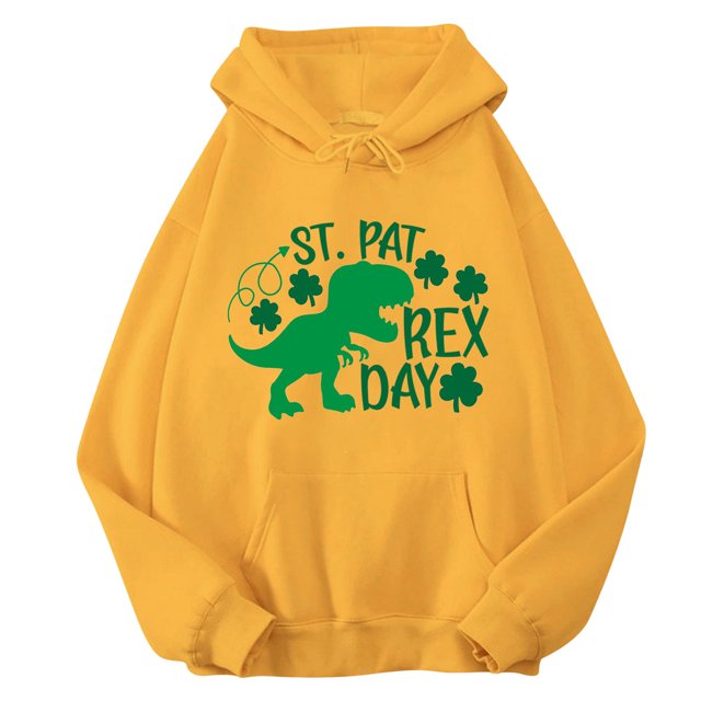 Sudadera cómoda Gibobby para Mujer con Estampado lindo Amarillo M