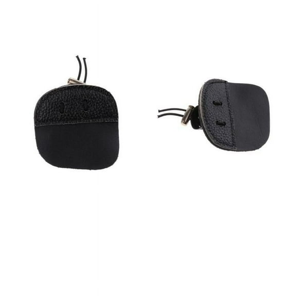 1 Pair Archery Finger Tabs, Recurve Bow Hunting Finger Protector - fits Right/Left Hand