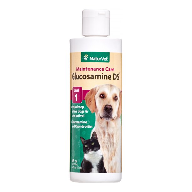 NaturVet Glucosamine DS Level 1 Maintenance Joint Care for Dogs and