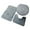 Grey, variant on Joernso 1 Set Cobblestone Pattern Toilet Lid Cover Super Soft Polyester Foldable Anti-skid Bath Mat for Home