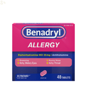 Benadryl Allergy Relief, Ultratab Tablets 48 ea