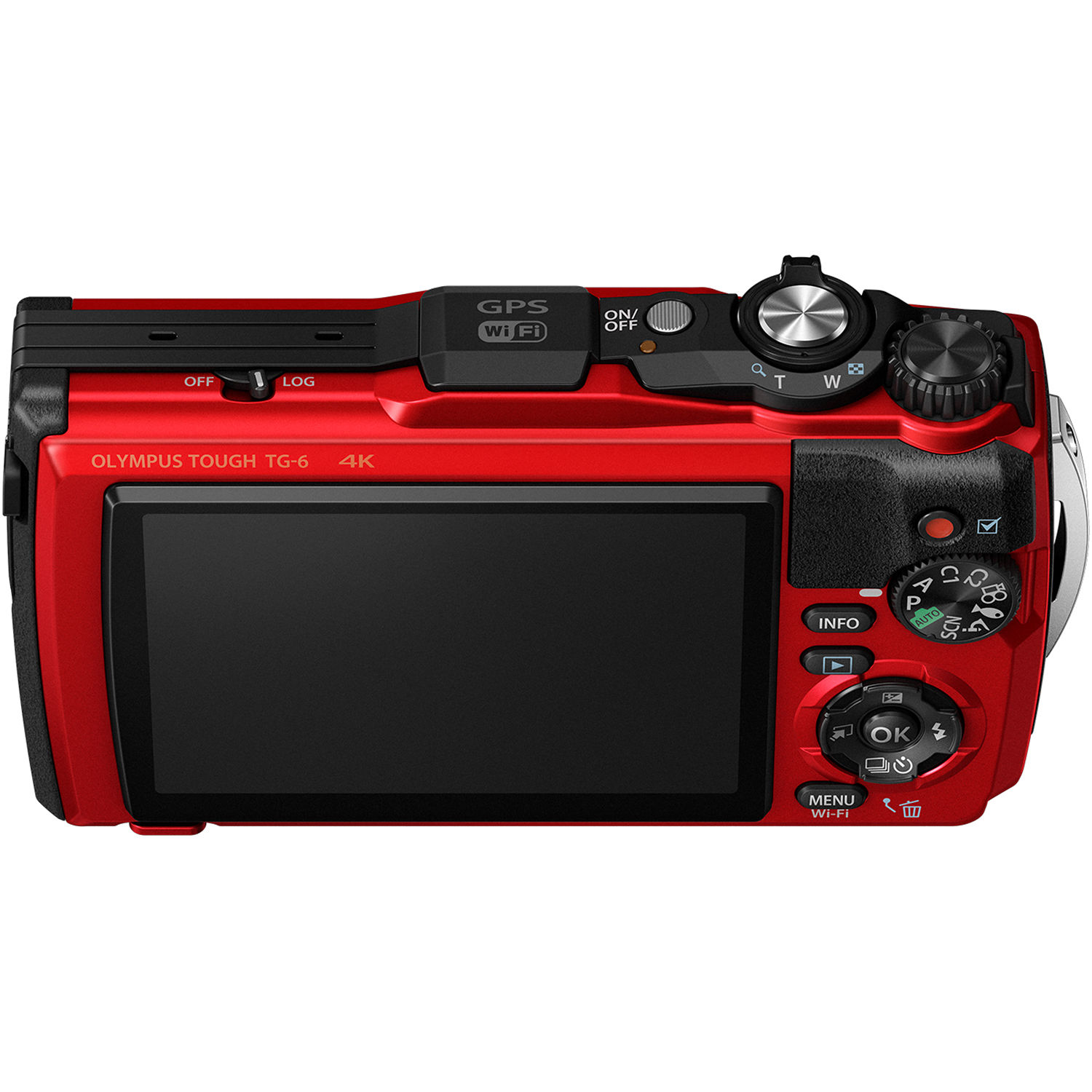 Olympus Tough TG-6 Waterproof Camera (Red) New - Wi-Fi with Extra  Batteries