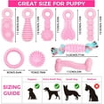 thumbnail image 4 of Puppy Toys, 9 Pack Puppy Chew Toys for Teething, Cute Pink Small Dog Toys, Teething Toys for Puppies, Soft Durable Interactive Dog Chew Toy for Small Dogs, 4 of 13
