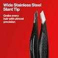 thumbnail image 6 of Revlon Slant Tip Wide Grip Tweezer for Eyebrows, Stainless Steel, Black, 6 of 14