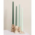 thumbnail image 2 of Juego de 12 velas cónicas verdes Viyffo, sin olor, sin humo, 2 of 8