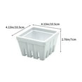 thumbnail image 3 of Amacok Fruit Basket Plastic Fruit Basket Fruit Bowl Square Fruit Baskets Bowls for Kitchen Easy to Clean Fruit Dish Fruit Tray, 3 of 6