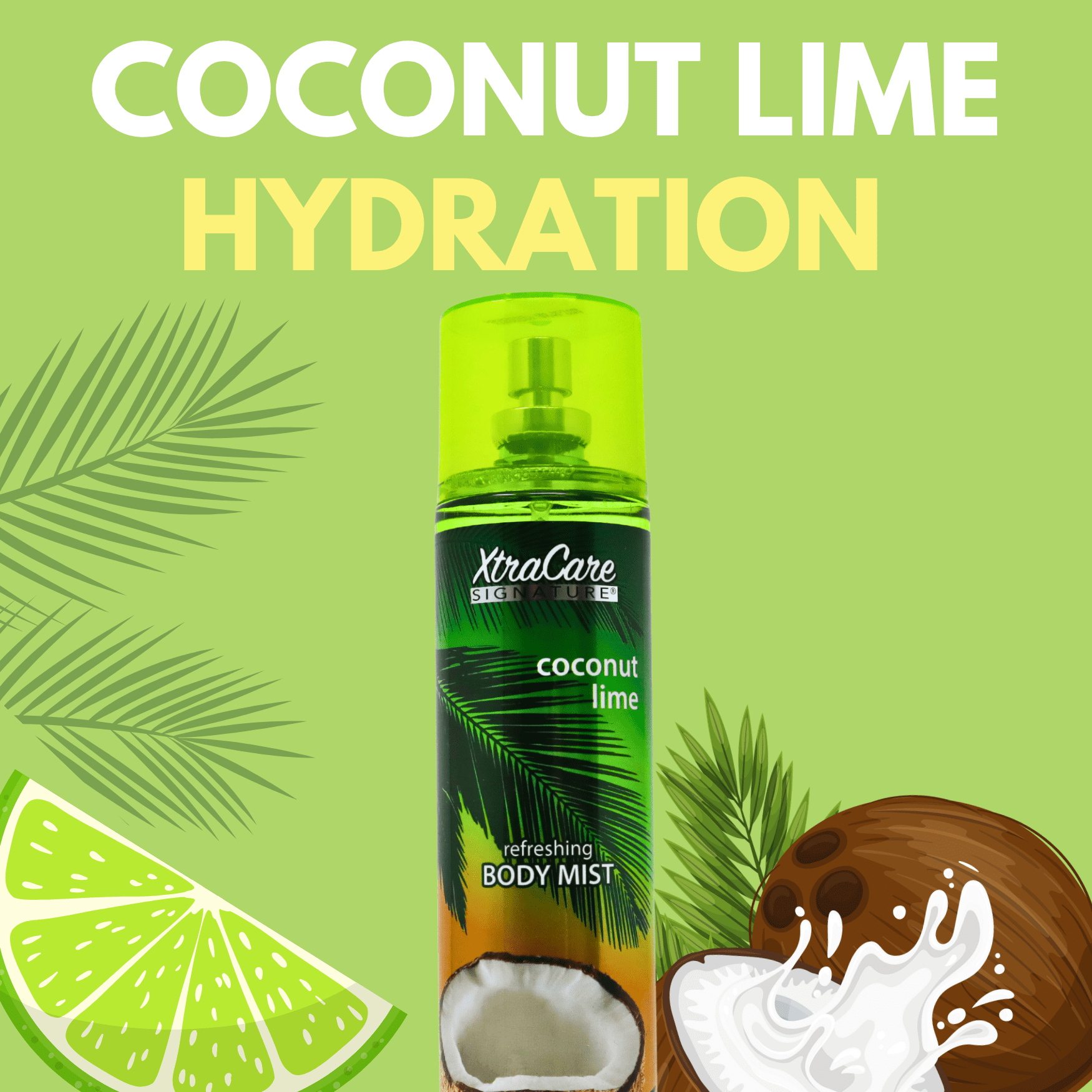 Xtracare Coconut Lime Body Mist - 7 fl oz - Walmart.com