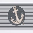thumbnail image 2 of CafePress - Grey Nautical Stripes Anchor Mousepad - Non-slip Rubber Mousepad, Gaming Mouse Pad, 2 of 6