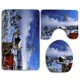thumbnail image 1 of Juego de alfombras de baño ABPHQTO Invierno Navidad Ciervo 3 piezas, 1 of 2