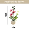 thumbnail image 2 of Fake flower double fork simulation spotted pattern phalaenopsis bonsai decoration artificial plant potted green plant, 2 of 5