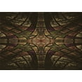 thumbnail image 1 of Ahgly Company Machine Washable Indoor Rectangle Transitional Red Brown Area Rugs, 2' x 3', 1 of 7