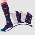 thumbnail image 4 of justharion Chaussettes de Compression Femmes Hommes Course Voyage Cyclisme Enceinte Infirmière Oedème Chaussettes de Compression, 4 of 9