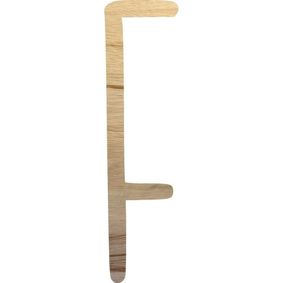 Large Craft Wooden Letters, Unfinished 20'' Letter F, DIY Wall Hang Northwood