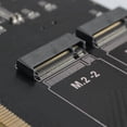 thumbnail image 4 of Tarjeta De Expansion Placa adaptadora M.2 NVME Metal PCIE 3,0 X16 SSD adaptador M clave 4 ranura compatible con Raid, 4 of 7