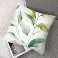 thumbnail image 7 of nygtbtfer Pillow Covers Eucalyptus Leaf Print Throw Pillow Set of 2 Welcome Pillowcase for Bedroom Sofa Home Decoration White, 7 of 7