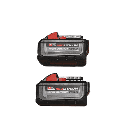 Milwaukee 48-11-1862 M18 REDLITHIUM HIGH OUTPUT XC 6.0Ah Battery Pack (2pc)