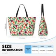 thumbnail image 4 of Pofeuu Vegetables Print Beach Bag,Waterproof Sandproof Beach Tote Bag, Large Capacity Foldable Beach Bags for Women, 4 of 7