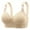 Beige, variant on Thin Laceless Steel Ring Comfor table Breathability Underwear Large Size Brater Buckle Female Bra Deep V Neck Vest Bralette Wireless Seamless Bra Fashion Lace Wasit