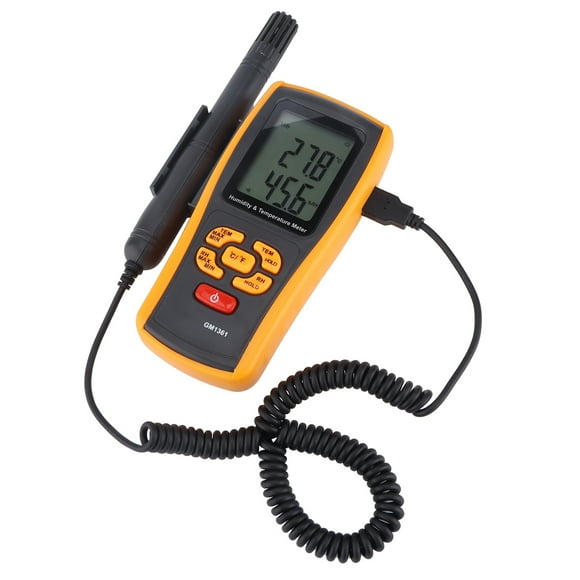 Handheld Thermometer Hygrometer,GM1361 Electronic Thermometer Hygrometer Electronic Thermometer Hygrometer Thermometer Hygrometer Smart Functionality