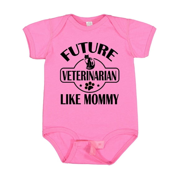 Inktastic Veterinarian Like Mommy Boys or Girls Baby Bodysuit