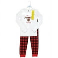 thumbnail image 2 of Hudson Baby Infant and Toddler Cotton Pajama Set, Christmoose, 7 Years, 2 of 4