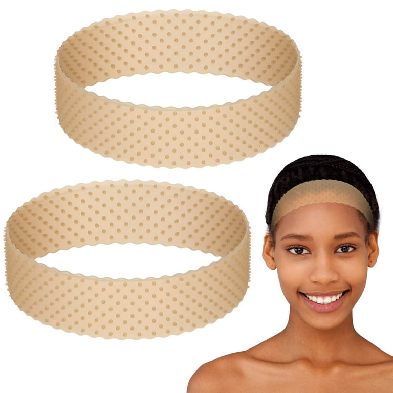 MapofBeauty Non Slip Silicone wig Grip Band Headband Hold Wig Sports Yoga  (Light Brown)