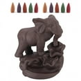 thumbnail image 1 of Quemador de incienso de reflujo de elefante exquisito para aromaterapia y oficina, 1 of 8