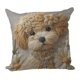 thumbnail image 2 of Funda de almohada con estampado de animales bonitos para sofá, sala de estar, cojín decorativo, funda de cojín de poliéster con bordado falso, funda de almohada estampada, 2 of 6