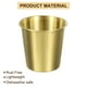 thumbnail image 3 of 4 Pcs Tazas de acero inoxidable 304, vasos de agua de 6.76oz/200ml, vaso metálico dorado, 3 of 7
